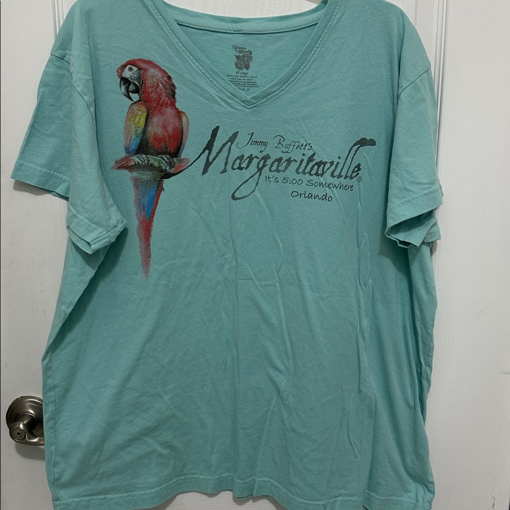 Margaritaville Parrot Graphic T-Shirt Size XXL